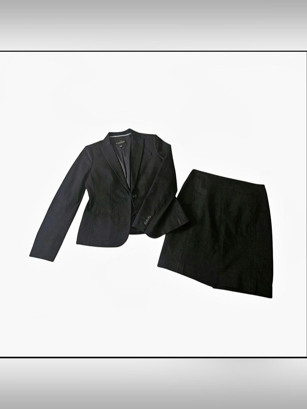 Banana Republic Black Women's Two-Piece Skirt Suit